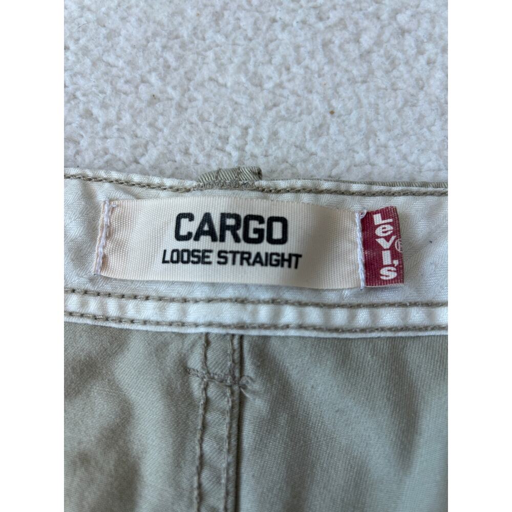Levi's Men's Cargo Loose Straight Pants Sz 36x32 Khaki Pockets Gorpcore Utility - Picture 8 of 10